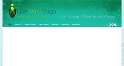 Desktop Screenshot of livewellyoga.ca