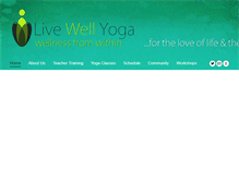 Tablet Screenshot of livewellyoga.ca